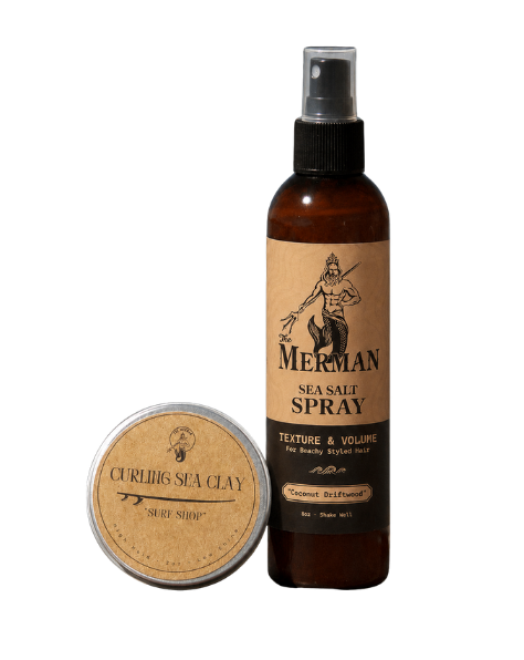 Paquete de spray marino y arcilla